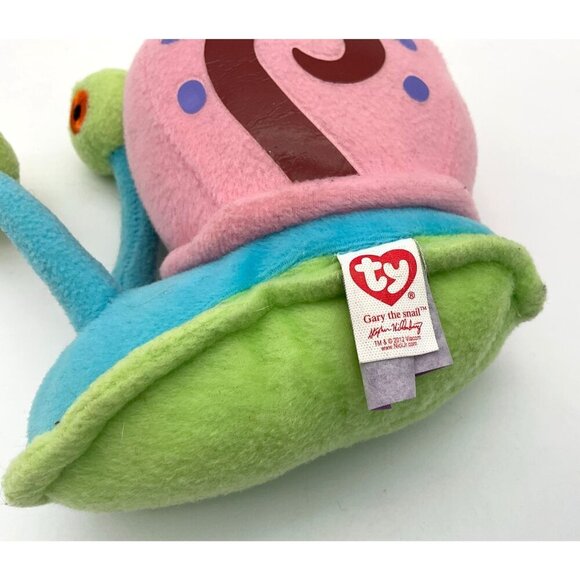 TY Beanie Baby Spongebob Squarepants Gary The Snail 5" Plush Collectible - Picture 6 of 7
